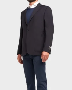 Dark Midnight Techmerino Wool Blazer