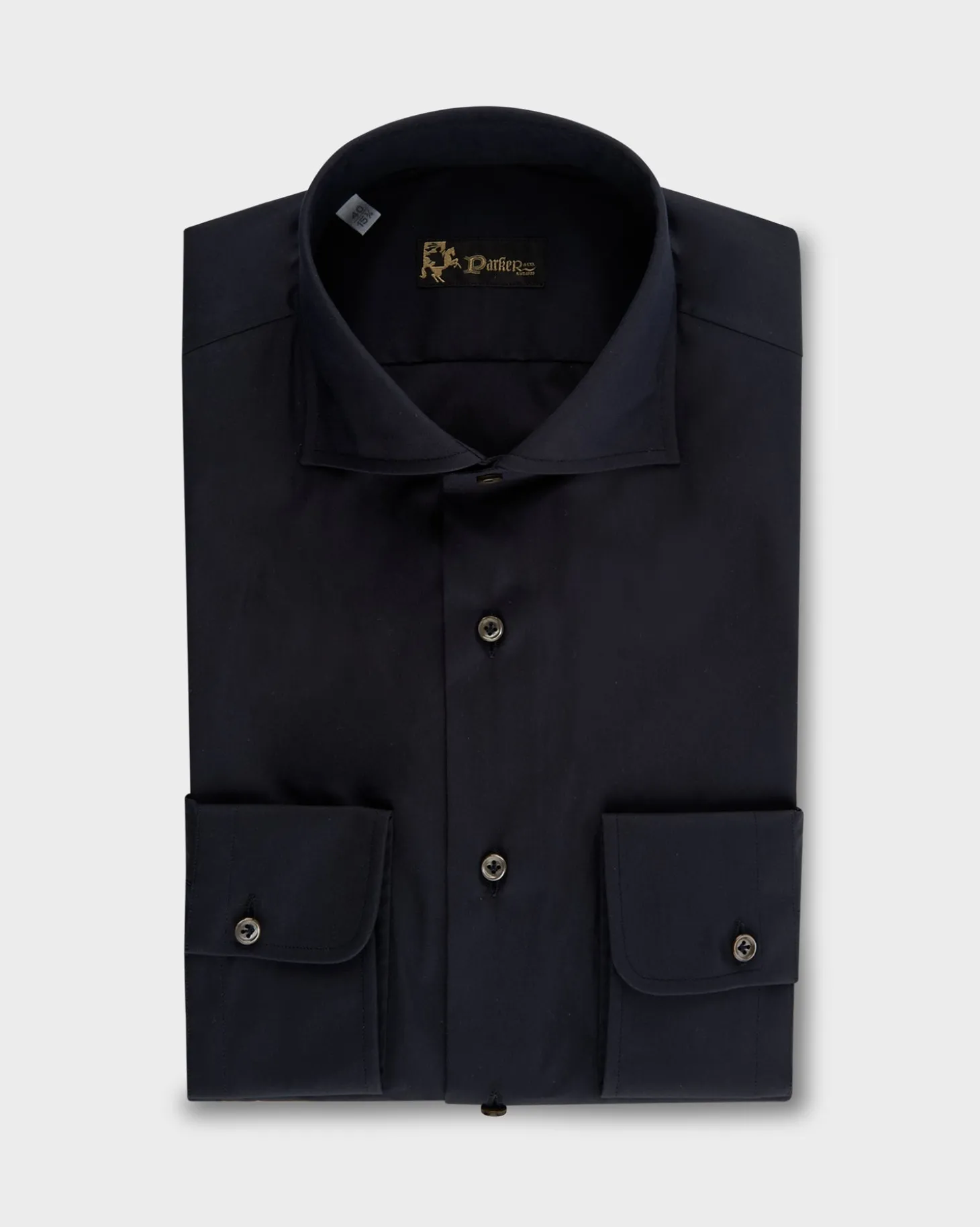 Dark Navy Cotton Stretch Shirt