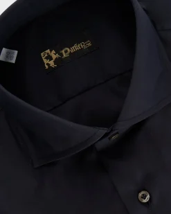 Dark Navy Cotton Stretch Shirt