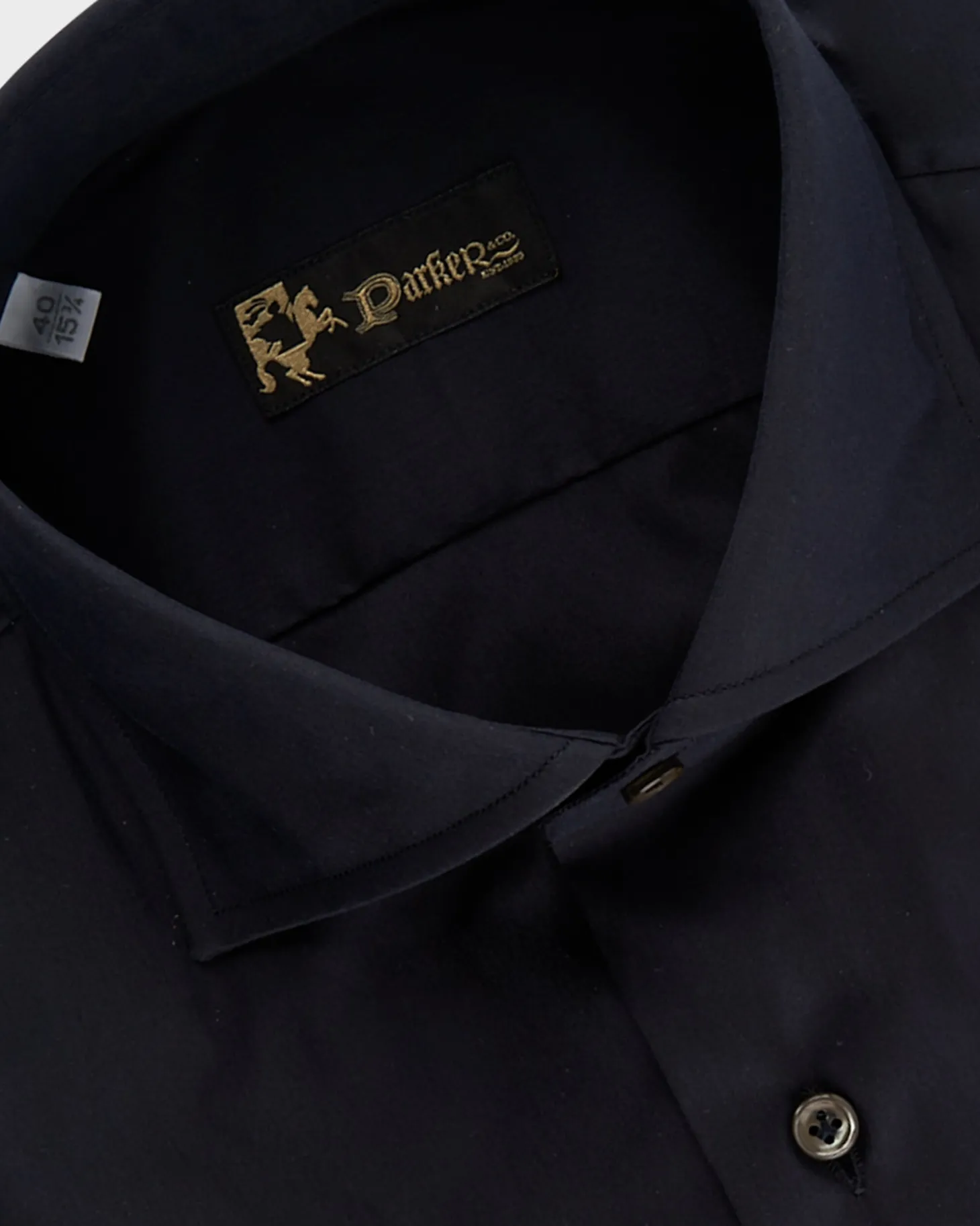 Dark Navy Cotton Stretch Shirt