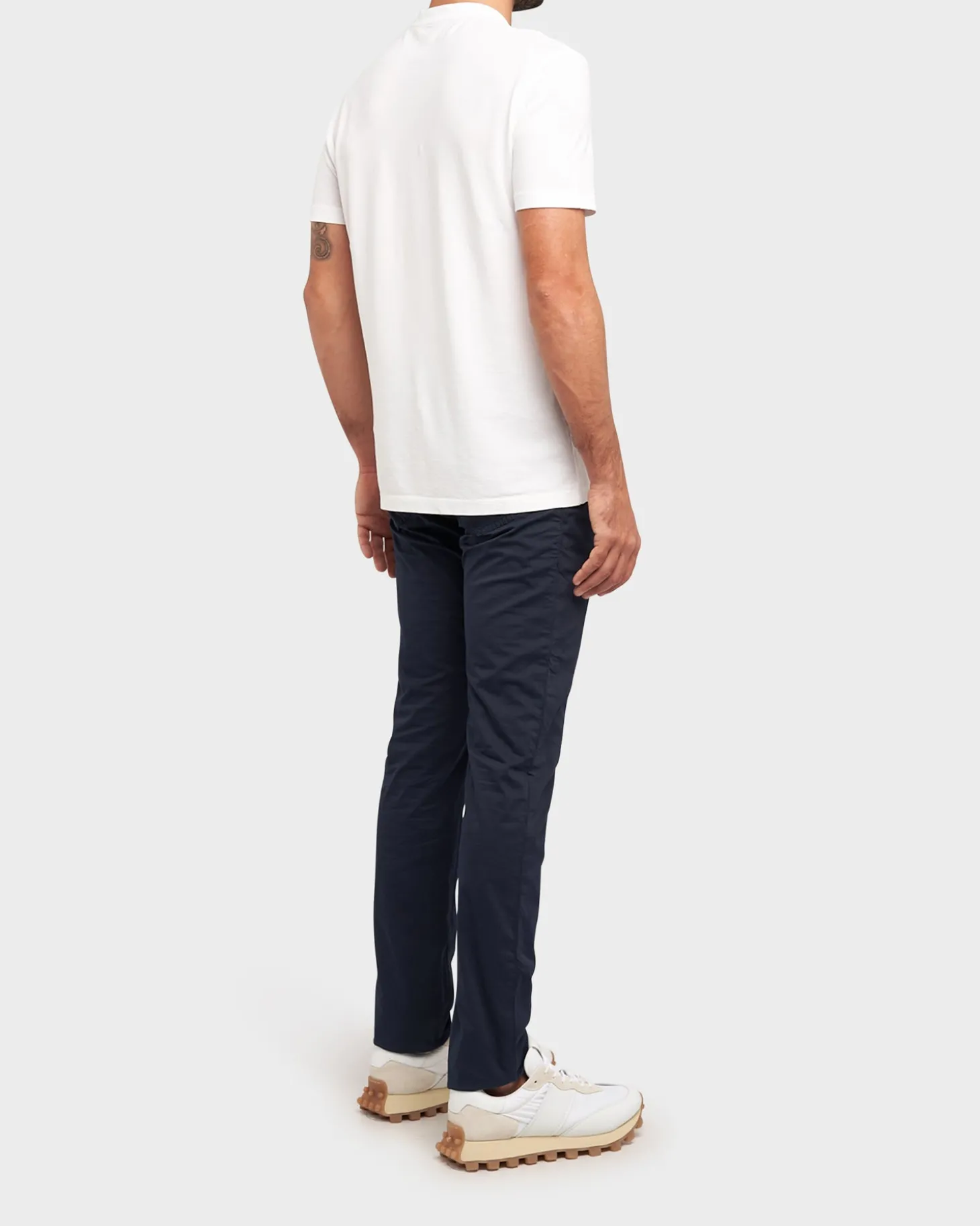 Dark Navy Lightweight Cotton Stretch Slim Fit Jeans