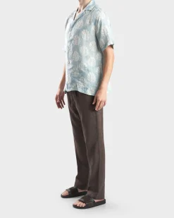 Dark Oat Oscar Linen Chinos