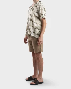 Dark Oat Roberto Tropico Silk Shirt