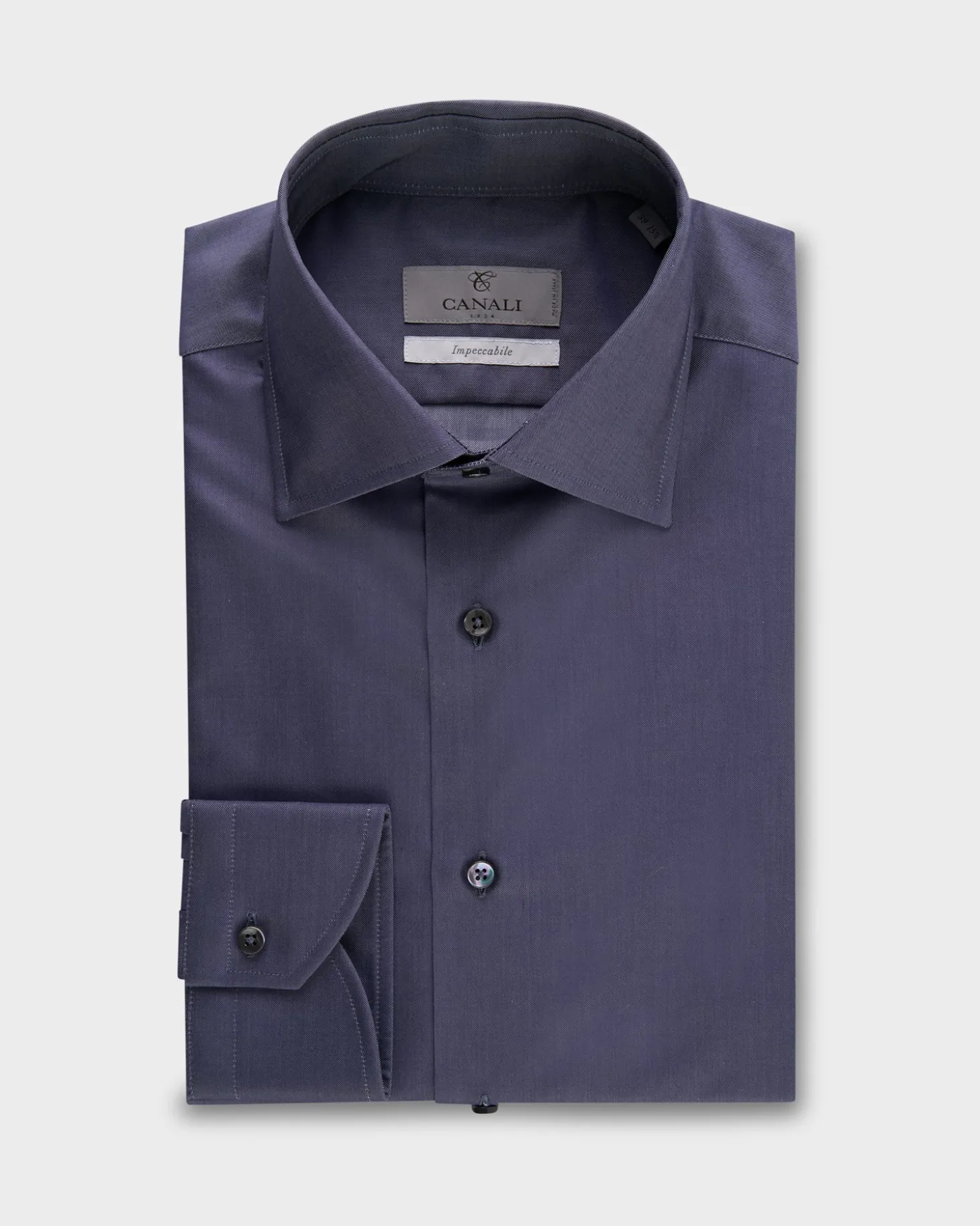 Deep Blue Shot Impeccabile Cotton Shirt
