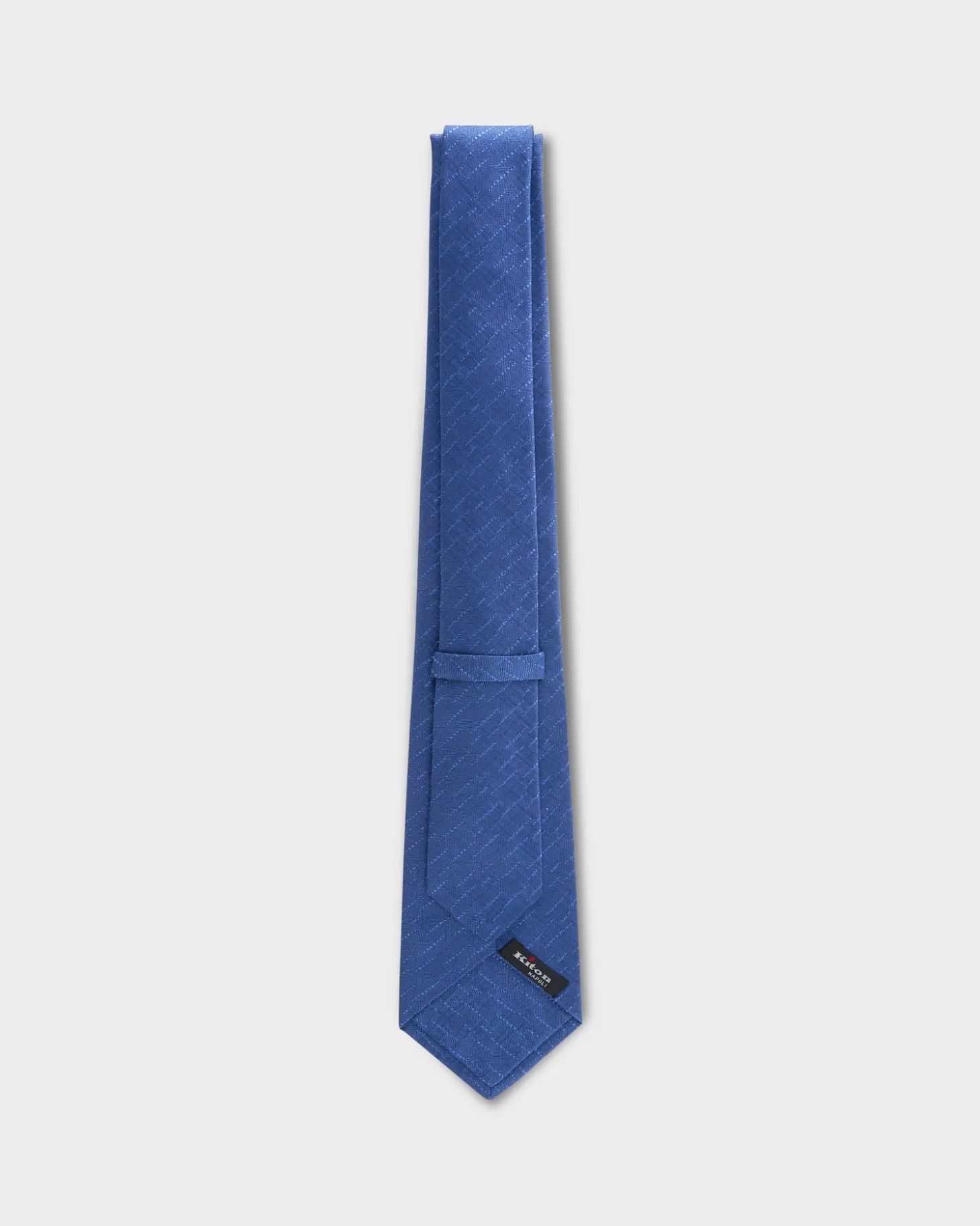 Deep Blue Textured Silk Tie