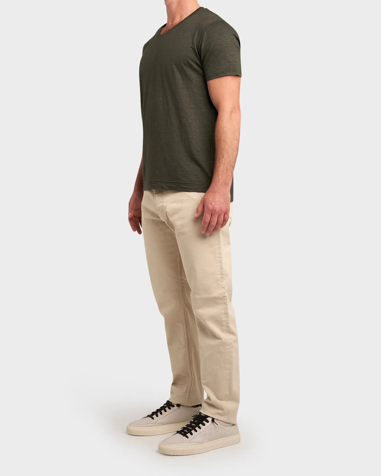 Ecru Old Comfort Cotton Stretch Jeans