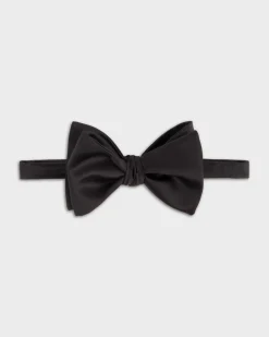 Essential Black Silk Bow Tie