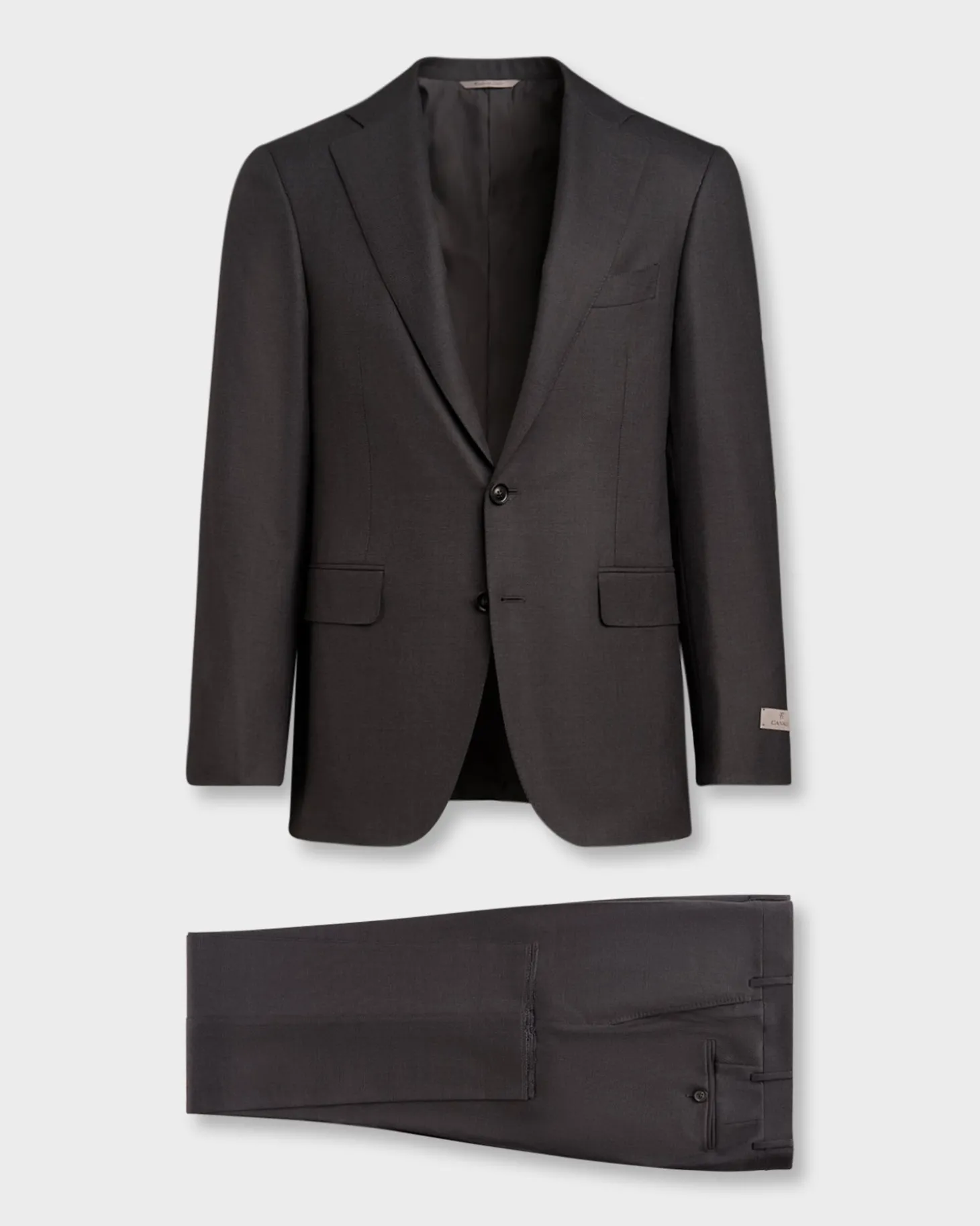 Exclusive Charcoal With Pinhead Super 160's Wool Suit