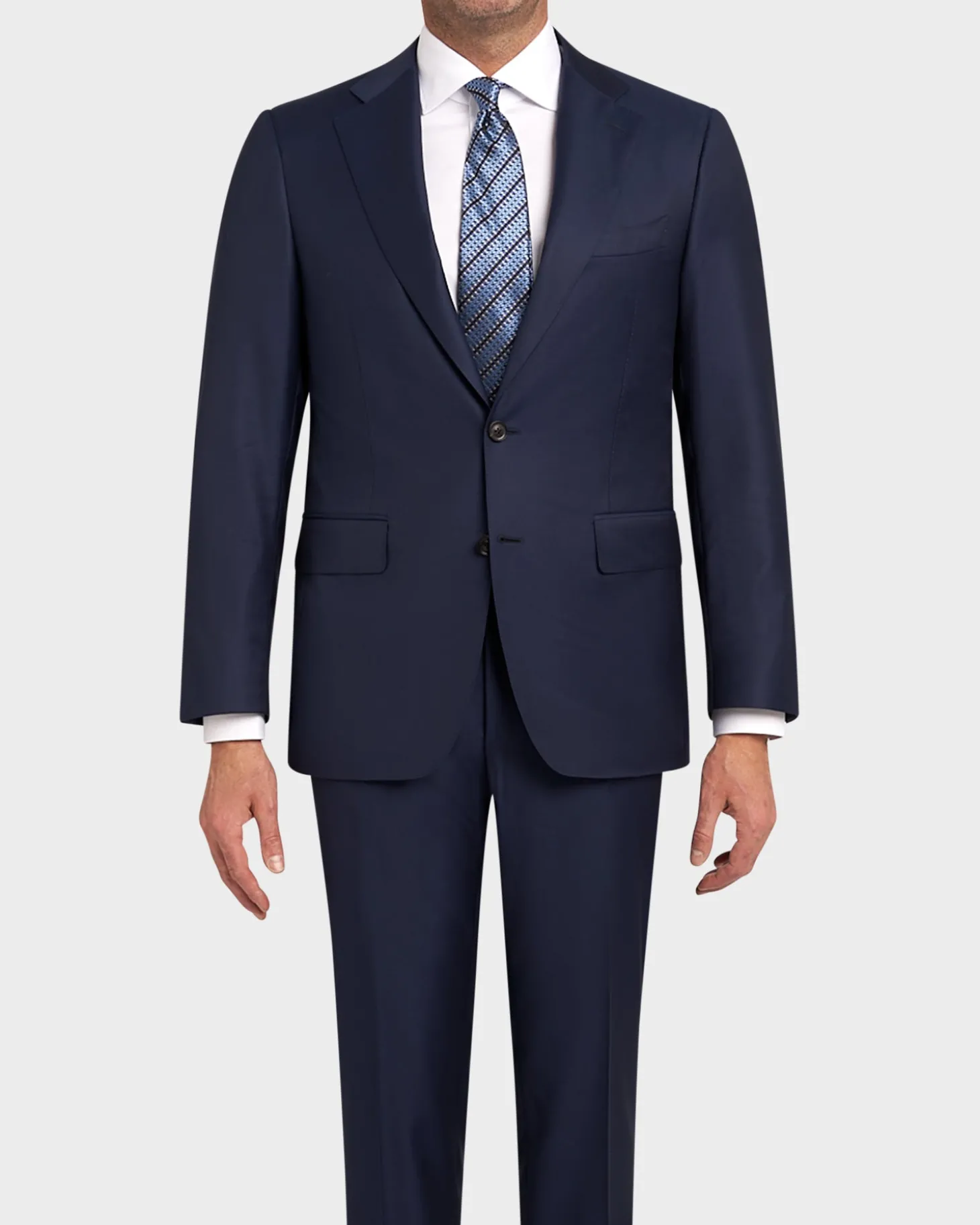 Exclusive Dark Blue Twill Super 150's Wool Suit