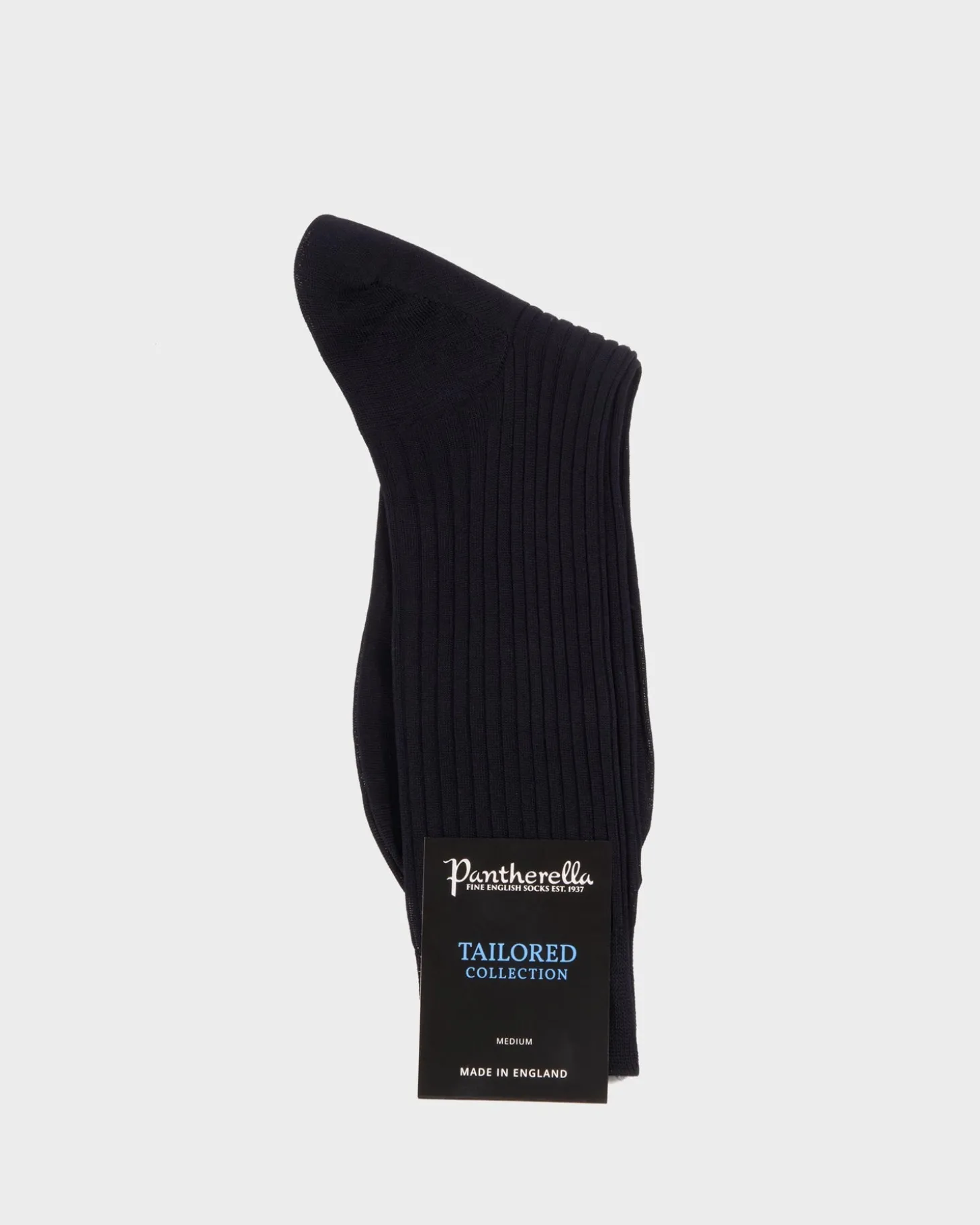 Extra Fine Navy Cotton Calf Length Socks