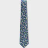 Green Floral Silk Tie