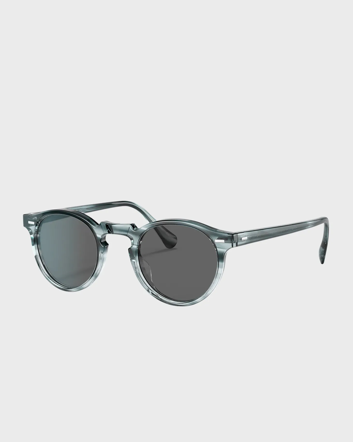 Gregory Peck Sun Washed Lapis With Carbon Grey