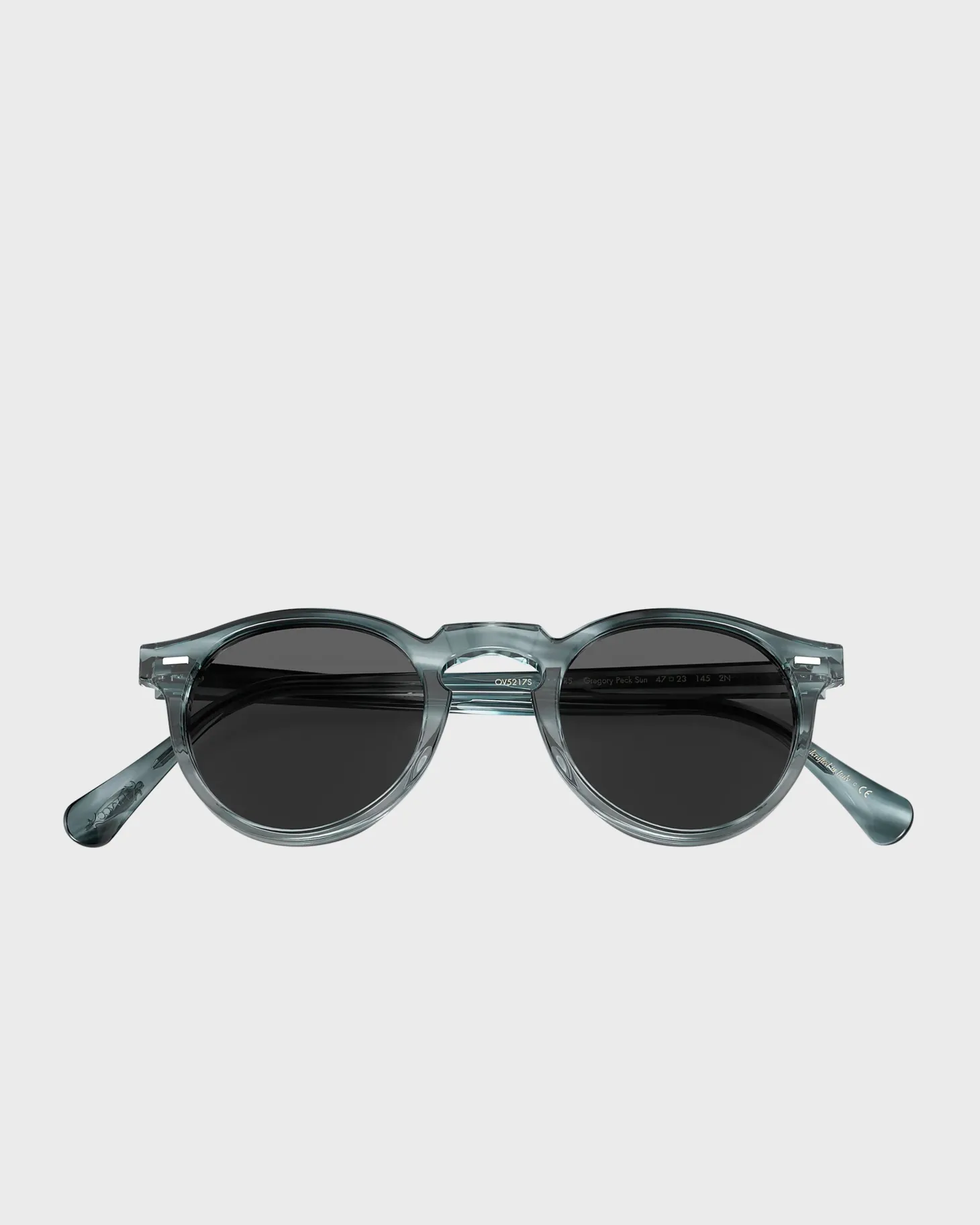 Gregory Peck Sun Washed Lapis With Carbon Grey