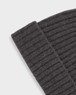 Grey Cashmere Beanie