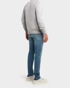 Grey Cashmere Crew Neck Sweater