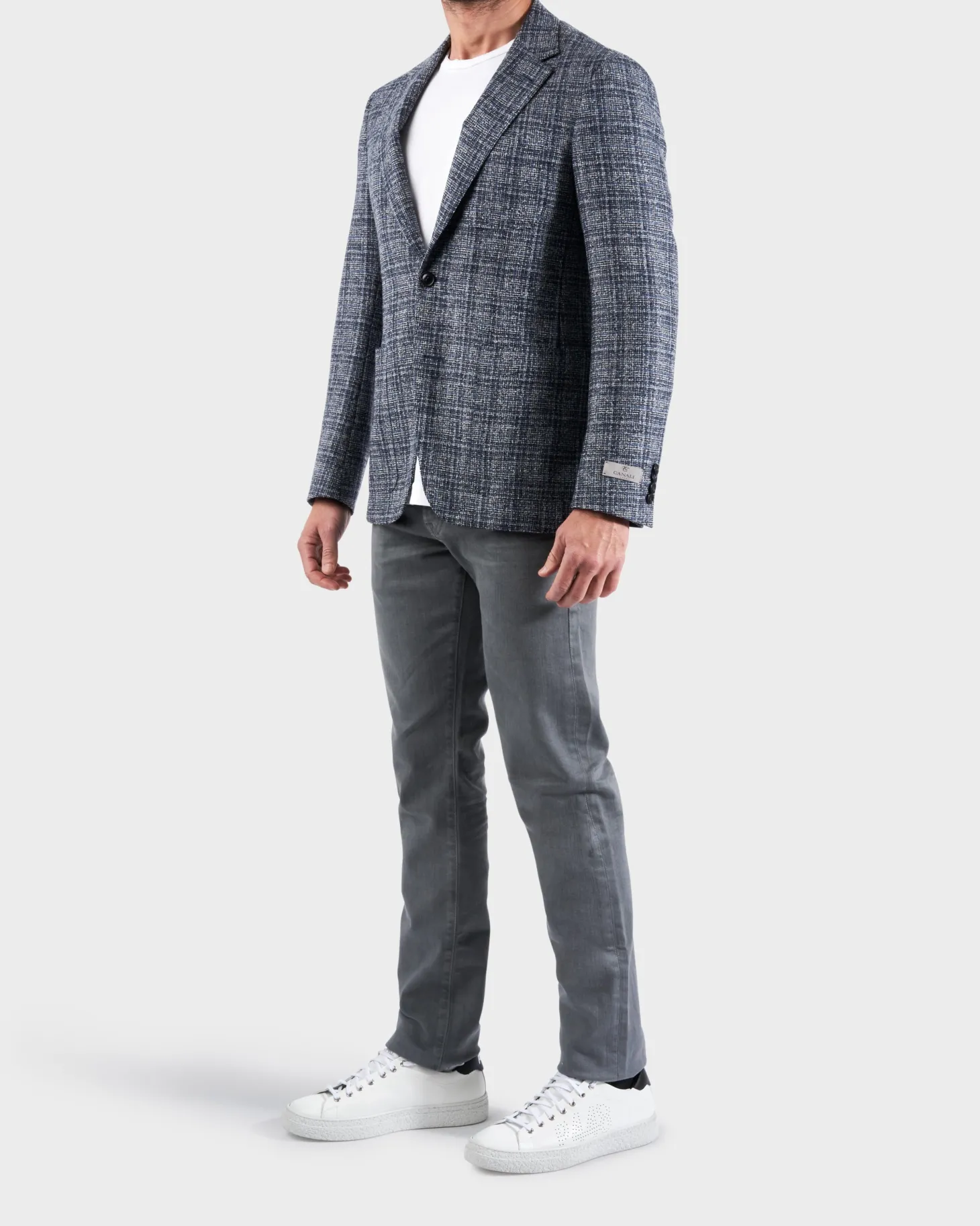 Grey Plaid Blazer