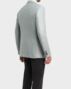 Grey Sage Silk Cashmere Sports Jacket