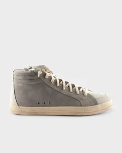 Grey Steel High Top Skate Sneakers