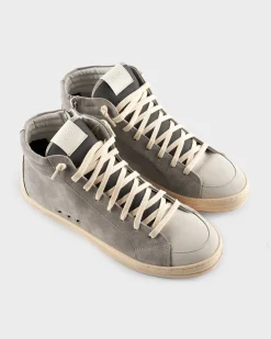 Grey Steel High Top Skate Sneakers