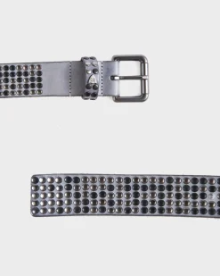 Grey Studded Belt