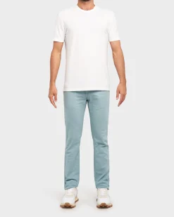 Ice Blue Cotton Stretch Slim Fit Denim Jeans