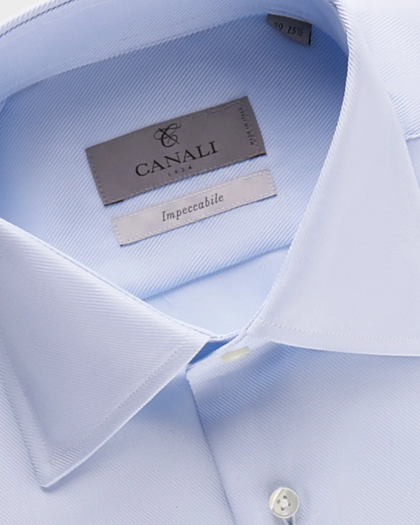 Impeccabile Light Blue Cotton Shirt