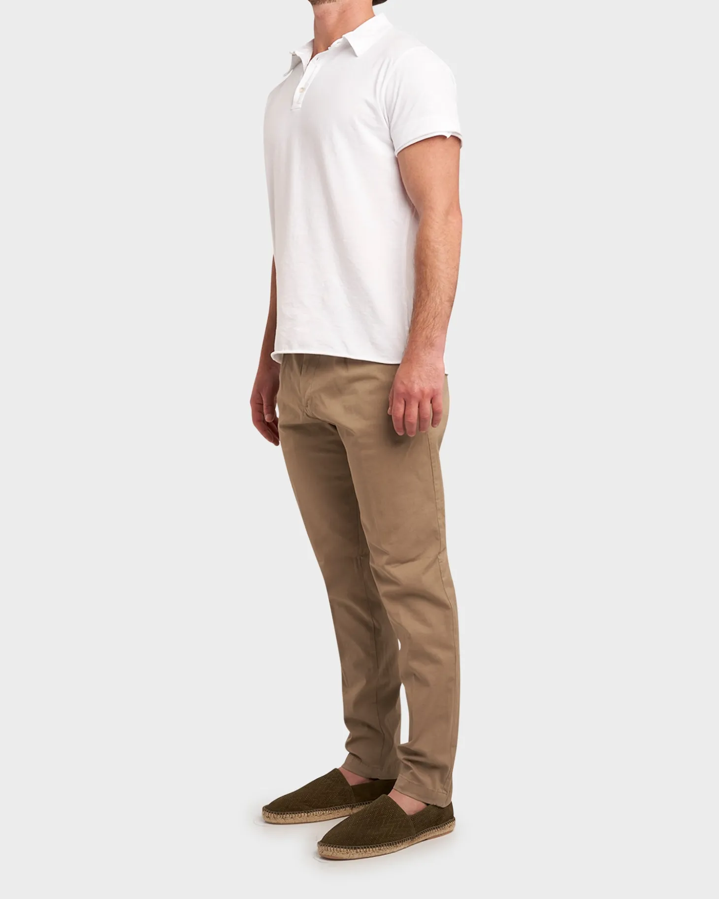 Khaki New Barcelona Cotton Stretch Chinos