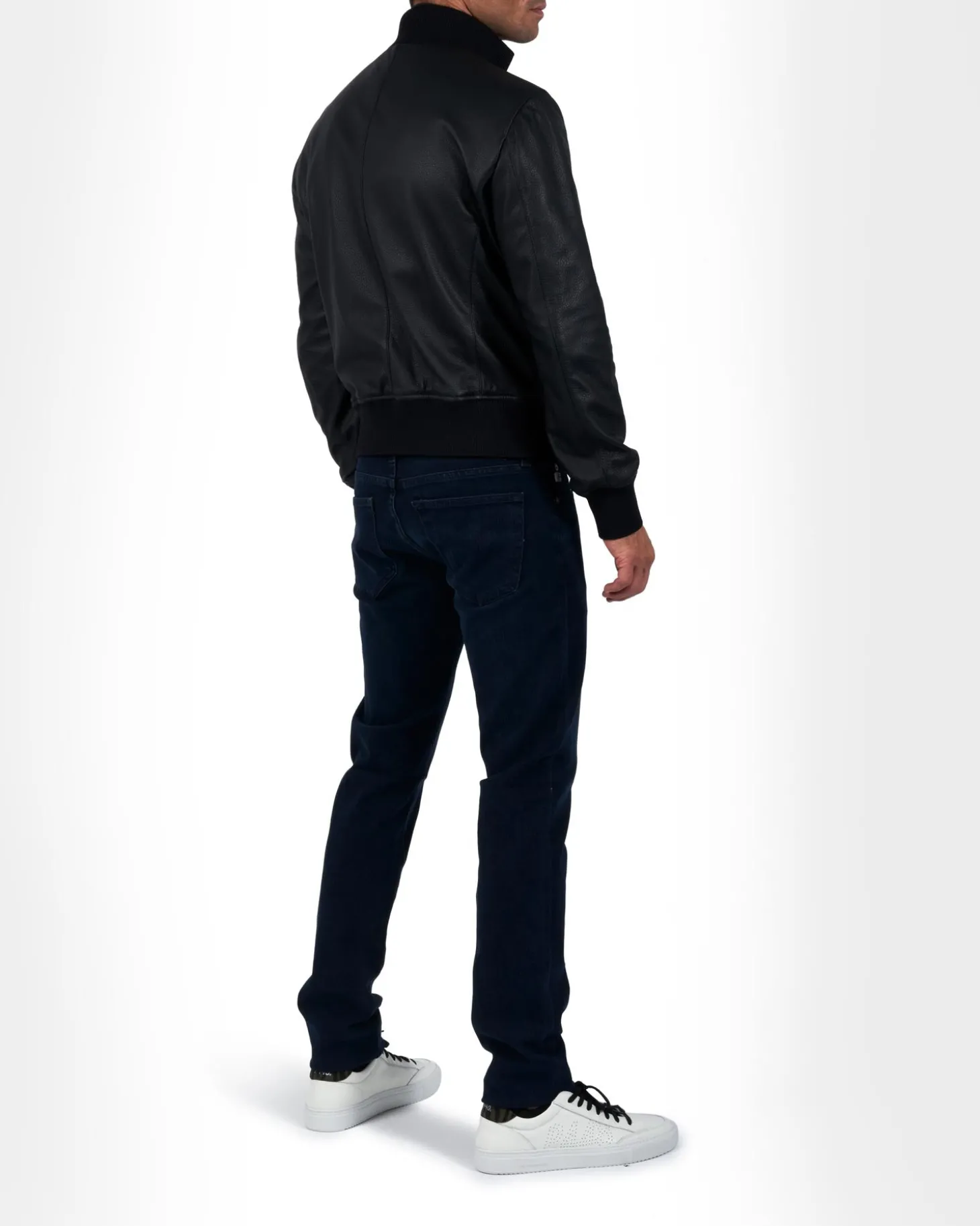 Leather Blouson Jacket