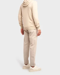 Light Beige Cashmere Hoodie