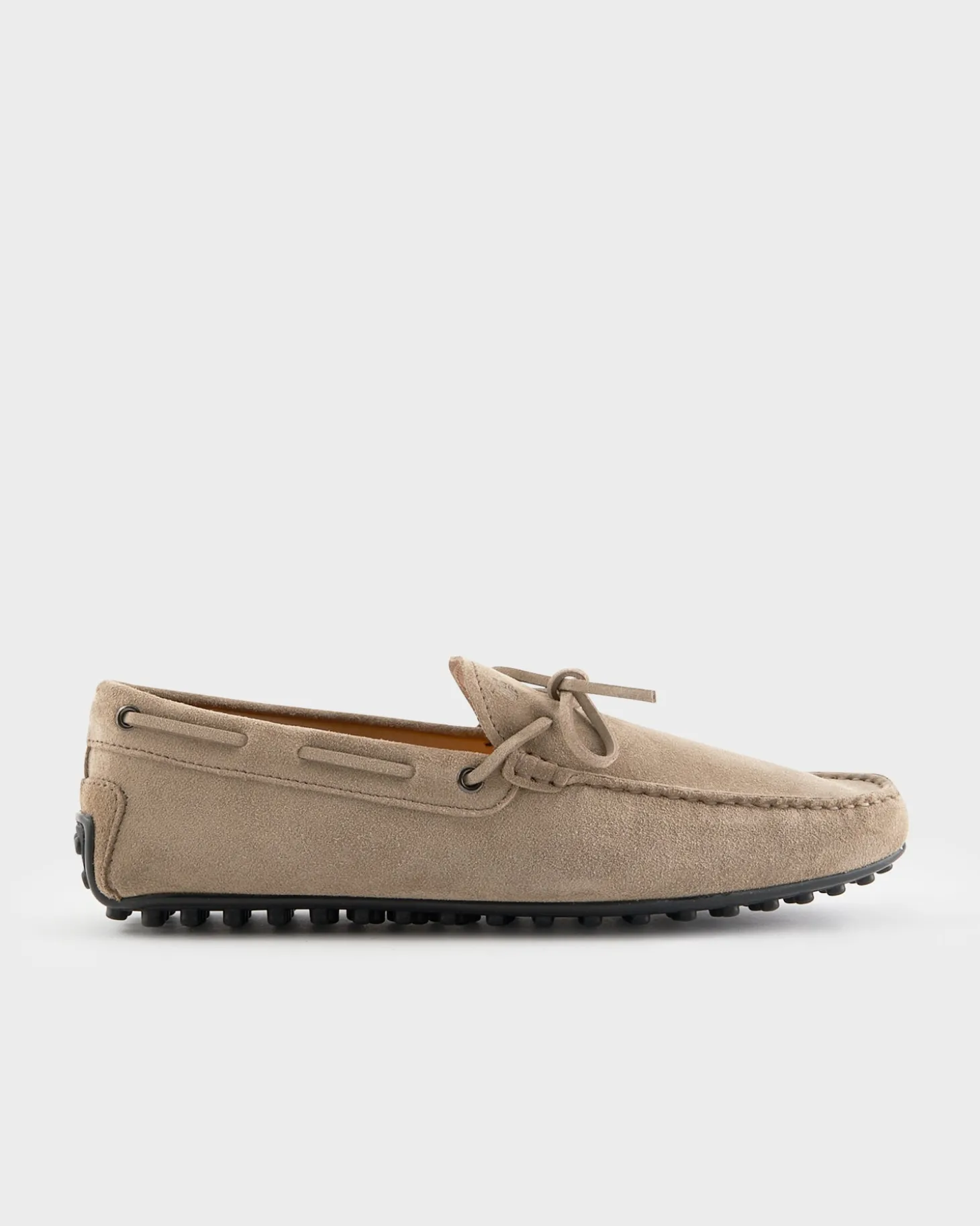 Light Beige Suede City Gommino Driving Shoes