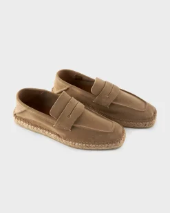 Light Beige Suede Valencia Espadrilles