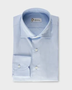 Light Blue Cotton Business Shirt
