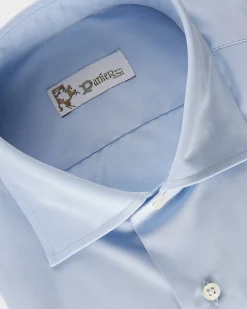 Light Blue Cotton Business Shirt