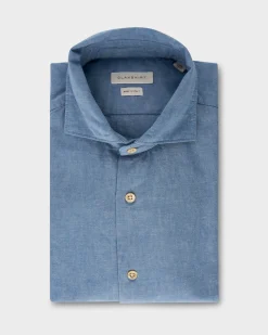Light Blue Cotton Denim Shirt