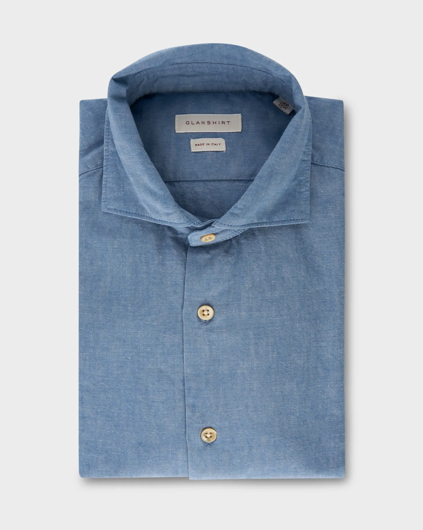 Light Blue Cotton Denim Shirt