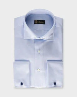 Light Blue Cotton French Cuff Shirt