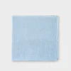 Light Blue Frayed Edge Linen Scarf
