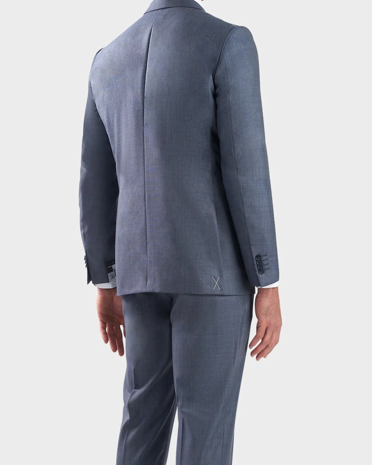 Light Blue Milano Multi Season Wool Suit