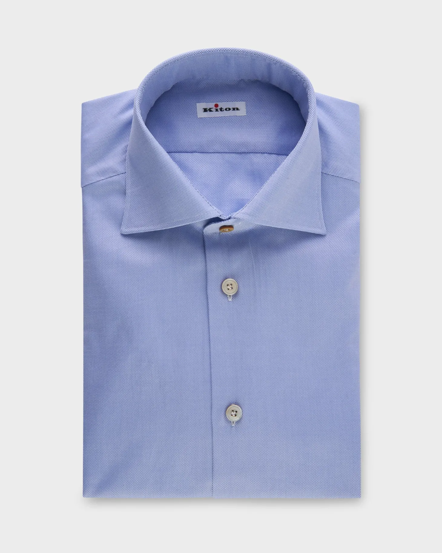 Light Blue Oxford Weave Cotton Shirt