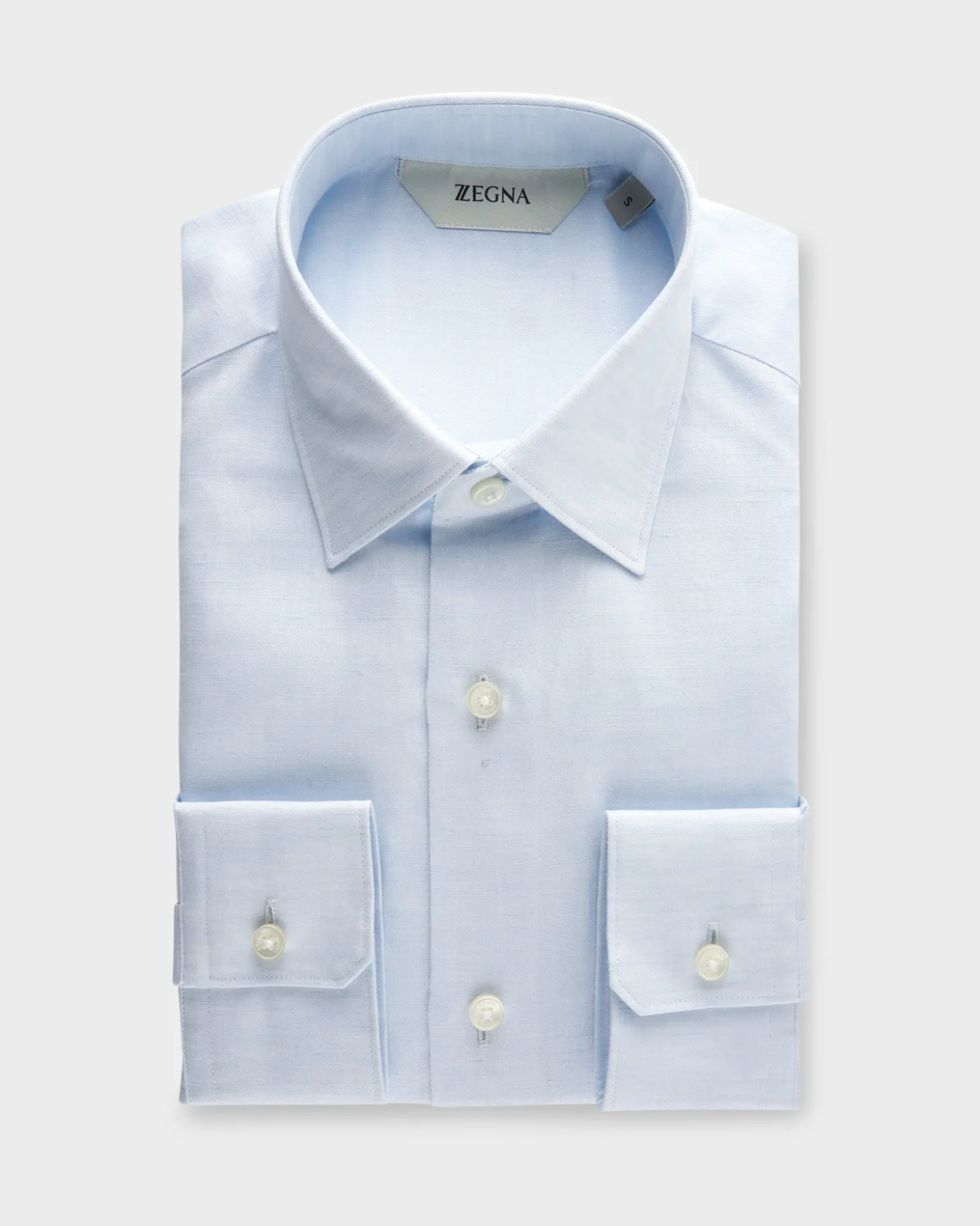 Light Blue Pure Linen Shirt