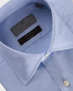 Light Blue Sea Island Cotton Shirt