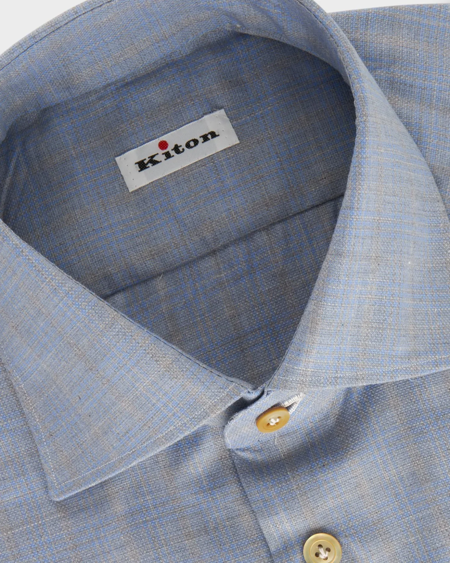Light Blue With Grey Overcheck Shirt