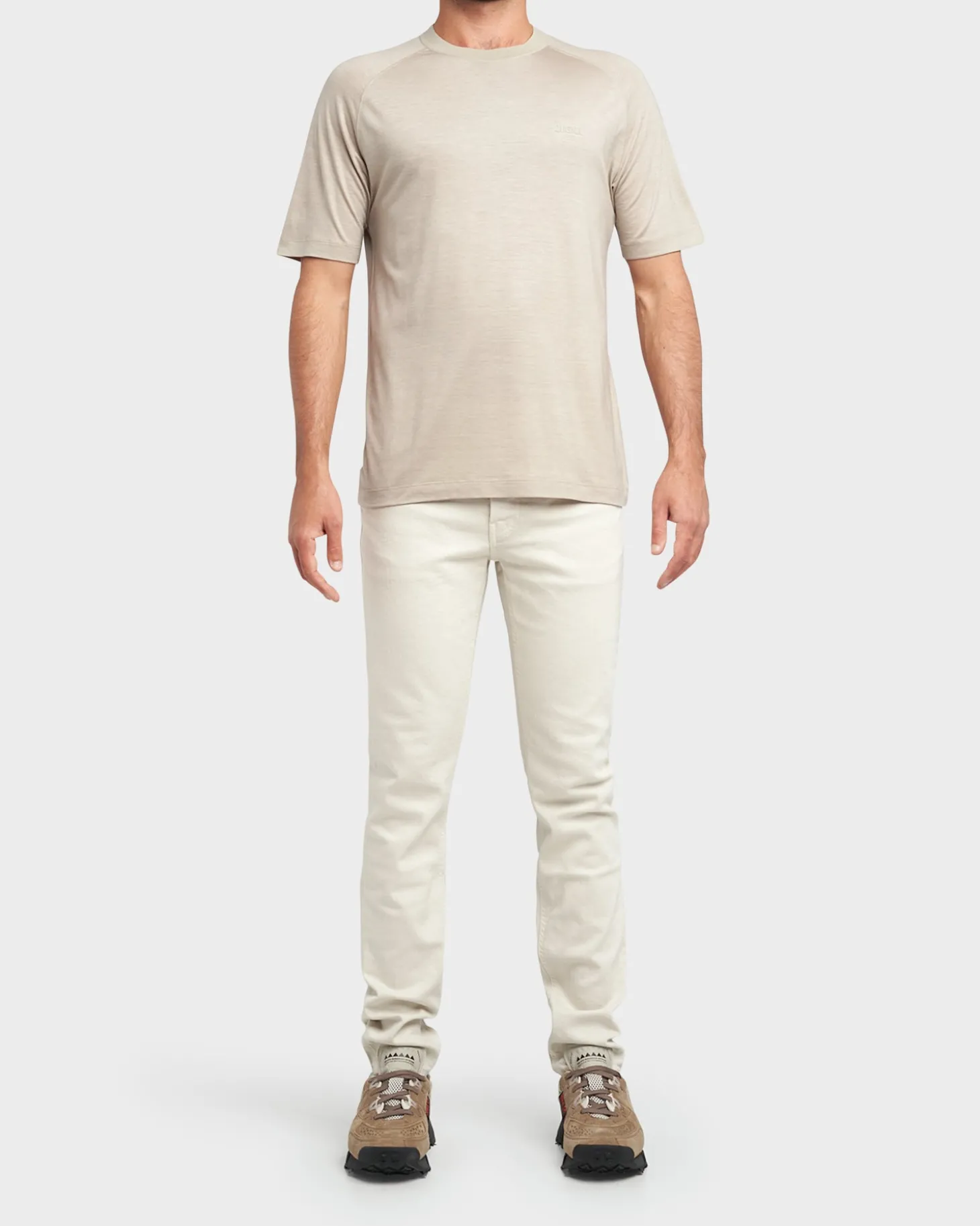 Light Ecru Cleveland Crop Jeans