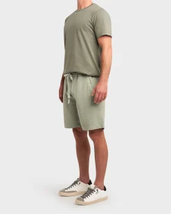 Light Green Mini Corduroy Cotton Shorts