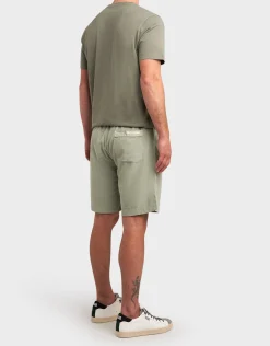 Light Green Mini Corduroy Cotton Shorts