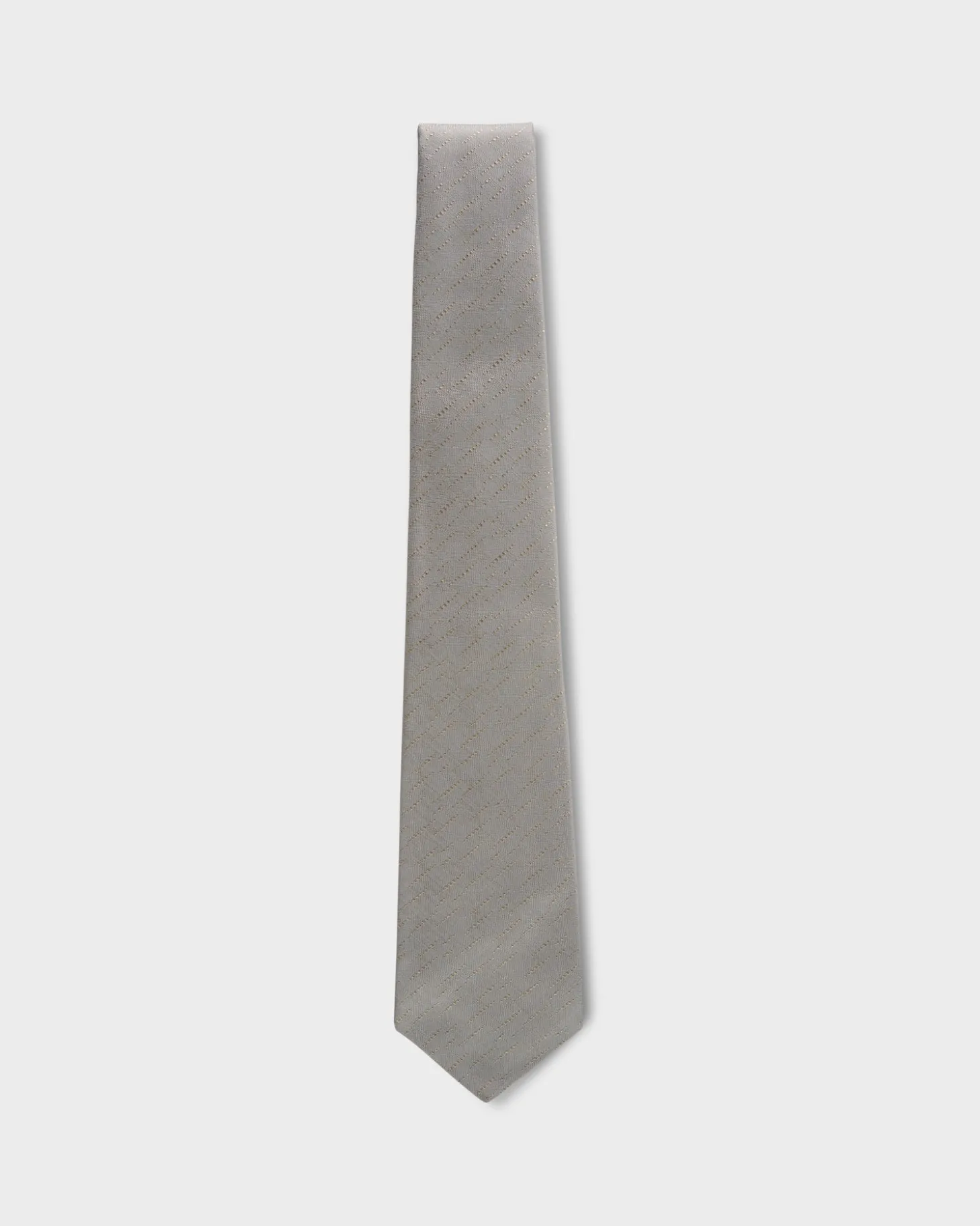 Light Iced Grey Silk Tie