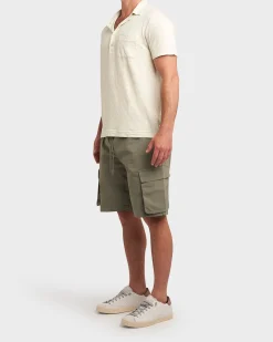 Light Lime Linen Polo Shirt