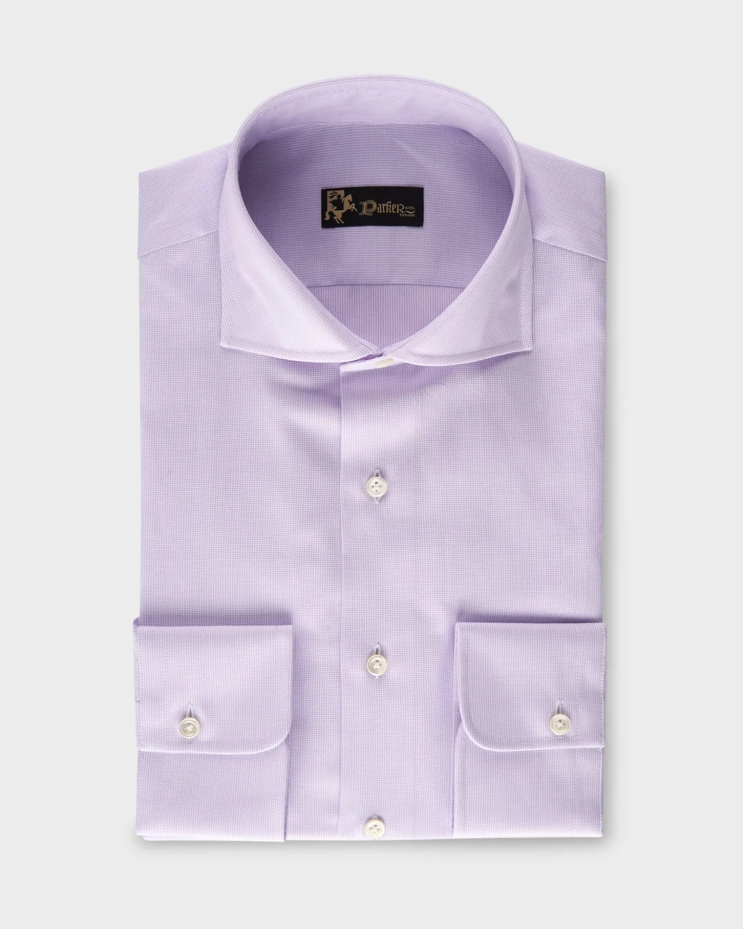 Lilac Micro Texture Cotton Shirt