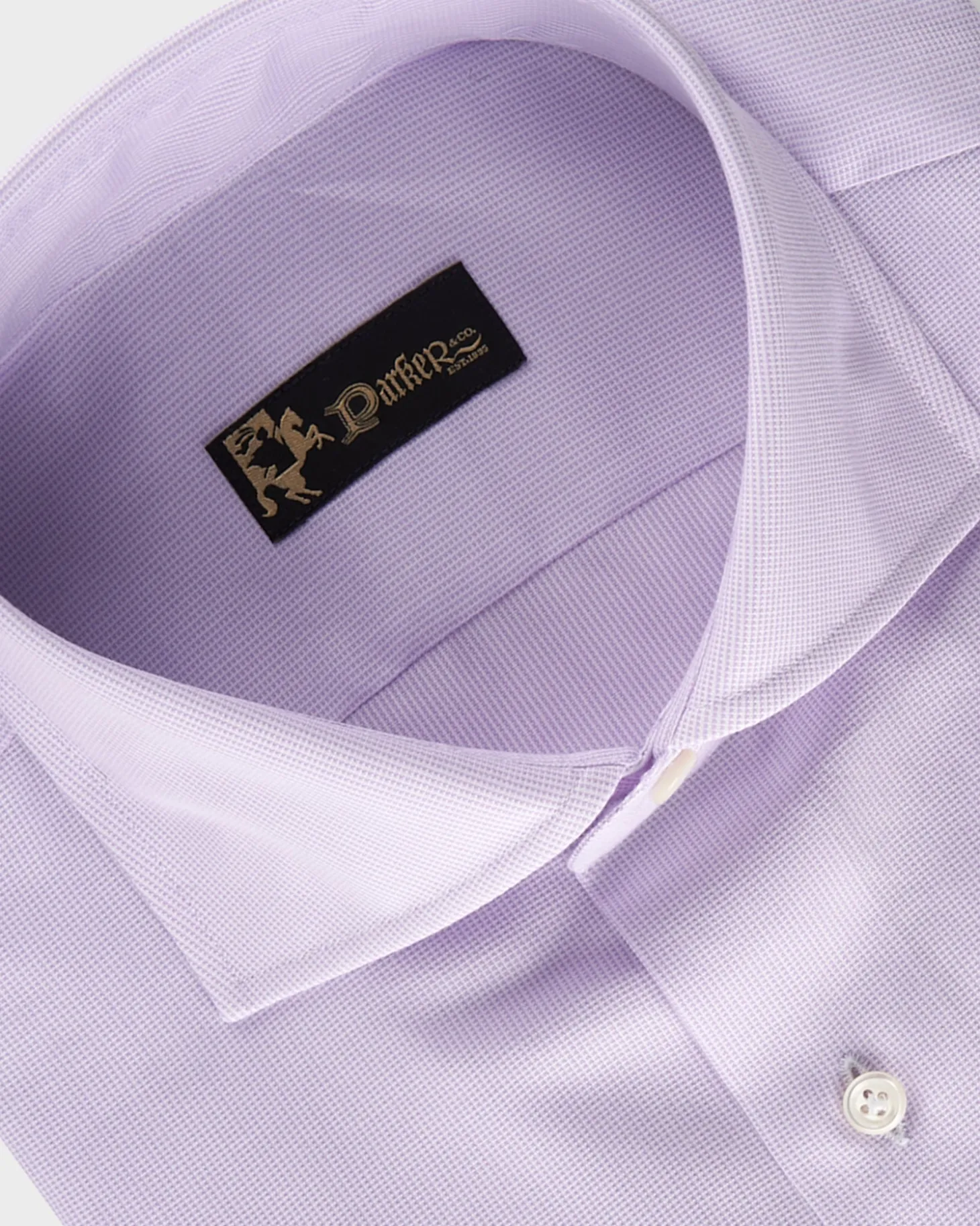 Lilac Micro Texture Cotton Shirt