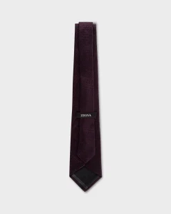 Maroon With Black And Blue Micropattern
